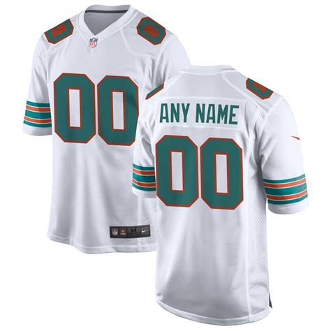 Youth Nike White Miami Dolphins 2019 Alternate Replica Custom Game Jersey