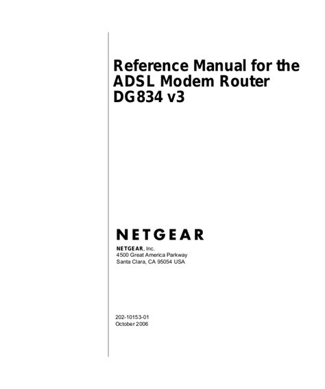 Netgear Dg V User Manual