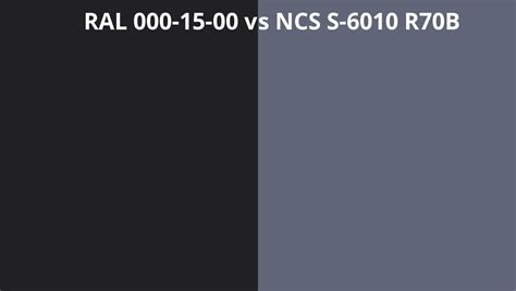 Ral 000 15 00 Vs Ncs S 6010 R70b Ral Colour Chart Uk