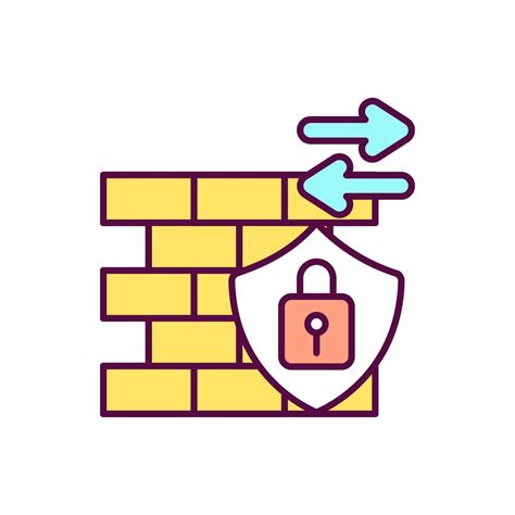 Firewalls Rgb Color Icon 2146043 Vector Art At Vecteezy