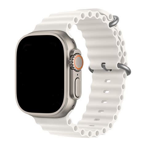 Bracelet sport Océan Apple Watch blanc