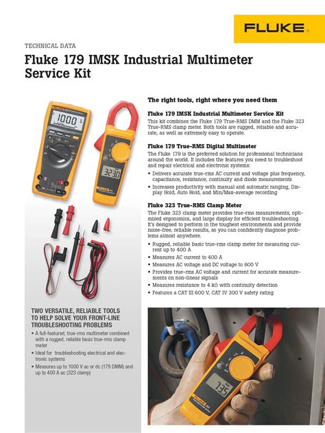 Fluke Industrial Multimeter Service Kit Imsk V Pcs Kit