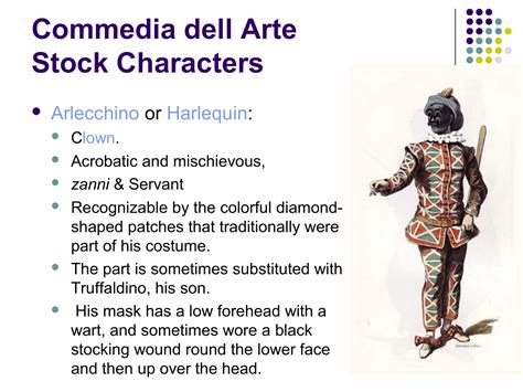 commedia dell arte stock characters list - private-placement-program ...