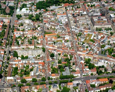 Luftbild Karlsruhe Stadtzentrum Im Innenstadtbereich In Karlsruhe Im