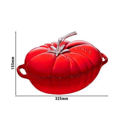 STAUB LA COCOTTE Cocotte Tomatenform 250mm Gusseisen Kirsch