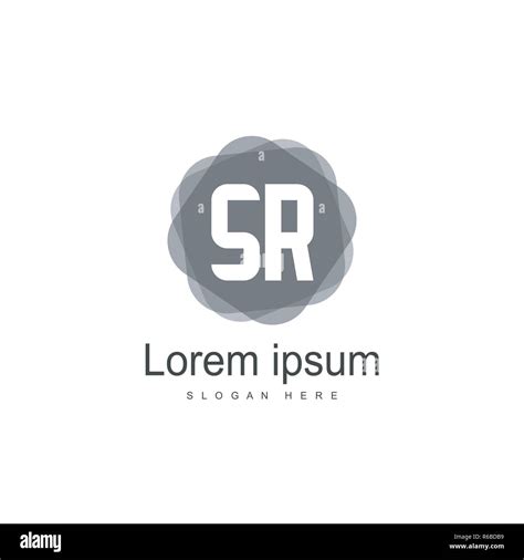 Letra Inicial Sr Logo Plantilla Carta Minimalista Dise O De Logotipo