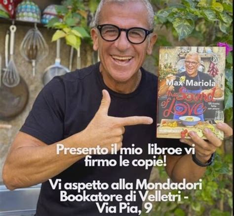 Il Noto Chef Max Mariola Presenta A Velletri Il Suo Libro The Sound Of