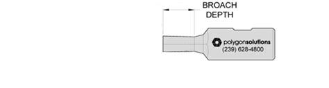 Hexagon Rotary Broaches With 8mm Shank Polygon Solutions