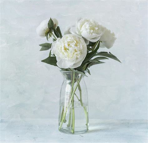 White Peony Bouquet Photograph by Kim Hojnacki - Fine Art America