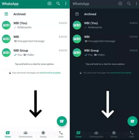 Technopat on Twitter Android için test edilen yeni WhatsApp alt