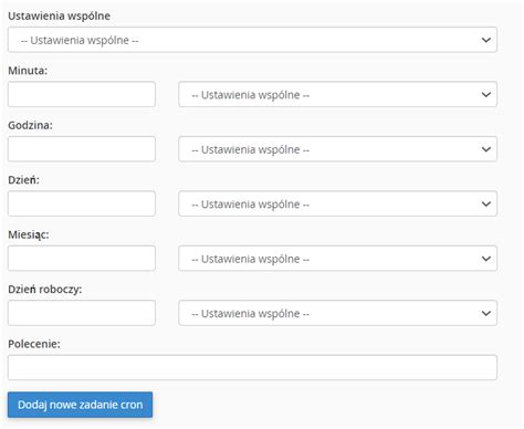Jak Doda Zadanie Cron W Cpanel Domenomania Pl