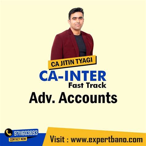 Ca Inter Group Adv Accounts Fastrack By Ca Jitin Tyagi