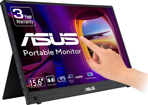 Asus Zenscreen Touch 16” Usb C Portable Monitor Mb16amtr Full Hd Ips Built In