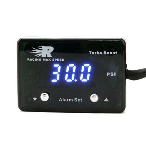 Universal Digital Boost Gauge Psi Turbo Display Blue Led Oz Gauge Pods