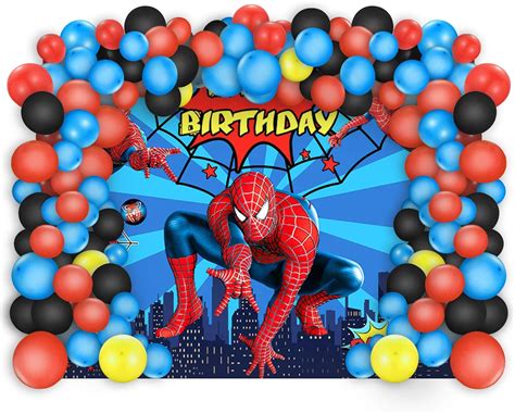 Spiderman Birthday Party Decorations 5 X 3 Ft Backdrop Banner