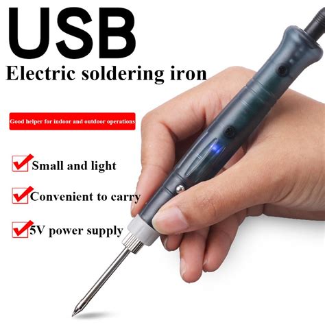 Portable USB Soldering Iron Professional Electric Heating Tools Rework