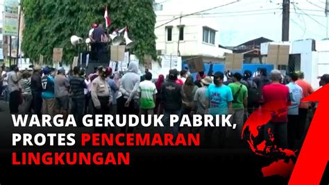 Aksi Protes Warga Tangerang Keluhkan Pencemaran Lingkungan Dari Limbah