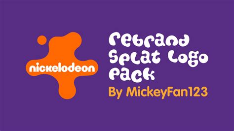 Nickelodeon Rebrand Splat Logo Pack By Mickeyfan123 On Deviantart