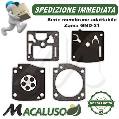 Serie Membrane Carburatore Zama Gnd Motosega Decespugliatore Gnd