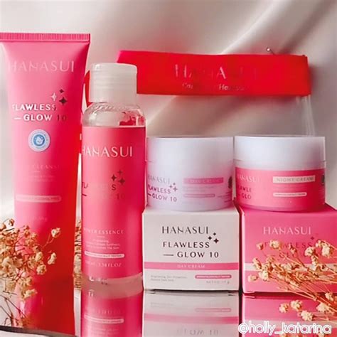 Jual Paket Cream Hanasui Flawless Glow 10 Skincare 4in1 Indonesia