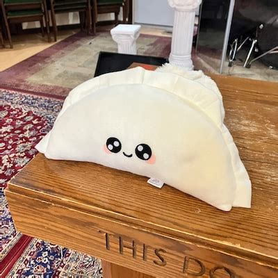 Kawaii Dumpling Plush, Big 1116, Cute Food Pillow, Bao, Perogies, Play ...