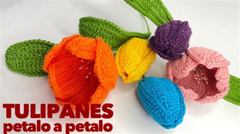 Tulipan P Talo A P Talo Crochet Tulipan Ganchillo Tulip Crochet