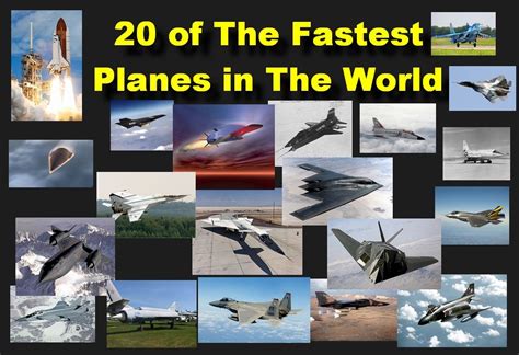 20 of The Fastest Planes in The World