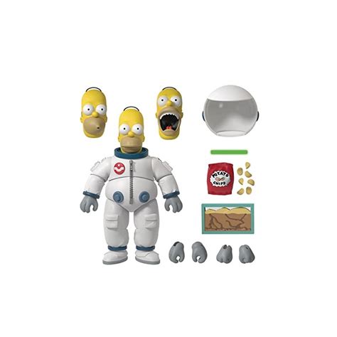 Figura Homer Simpson Deep Space Astronauta Articulada 18 Cms