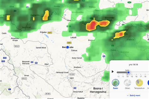 Info Bijeljina Nevrijeme Stiglo U Bih Pratite Kretanje U Ivo Video