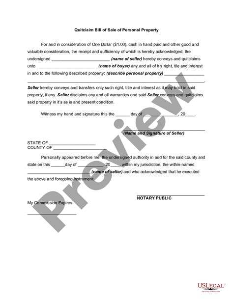 Bill Of Sale Form Minnesota Quitclaim Deed Form Individual To Images