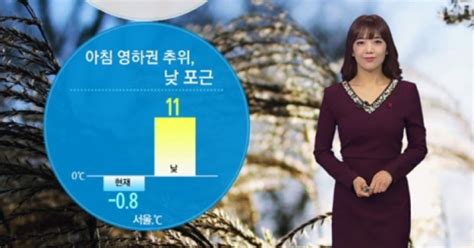 날씨 출근길 안개 주의아침 영하권 낮 맑고 포근