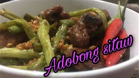 How To Cook Adobong Sitaw Youtube