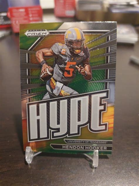 Panini Prizm Draft Picks Football Hendon Hooker Hype Rookie Card