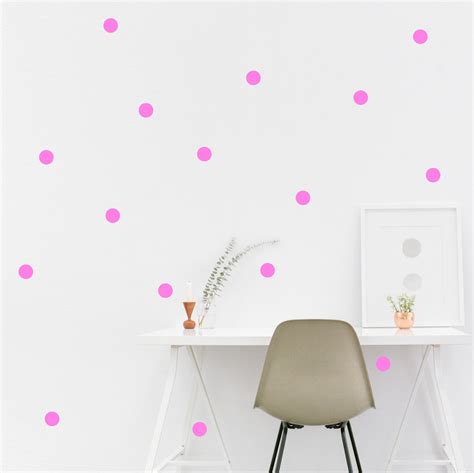 Polka Dot Wall Art Polka Dot Stickers Polka Circle Wall Etsy Kids