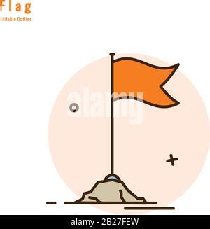 Orange Flag, Flag icon, Bhagwa (saffron) color Symbolize religious ...