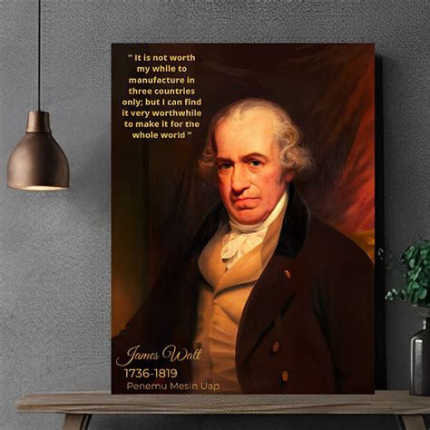 Jual Poster Ilmuwan Terkenal Dunia James Watt Hiasan Dinding Saintist