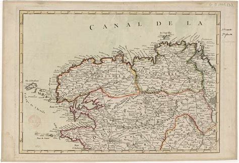 Bretagne Carte de la Bretagne divisée par diocèses contenant les