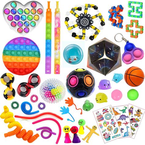 40 Pack Premium Bundle Fidget Toys Set Sensory Stress Relief for Kids ...