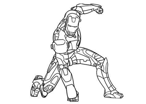 Printable Iron Man Coloring Pages