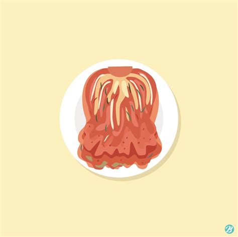 김치 접시 일러스트 Ai 다운로드 Download Kimchi Plate Vector 어반브러시