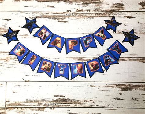Godzilla Birthday Banner Personalized Godzilla Decorations Etsy
