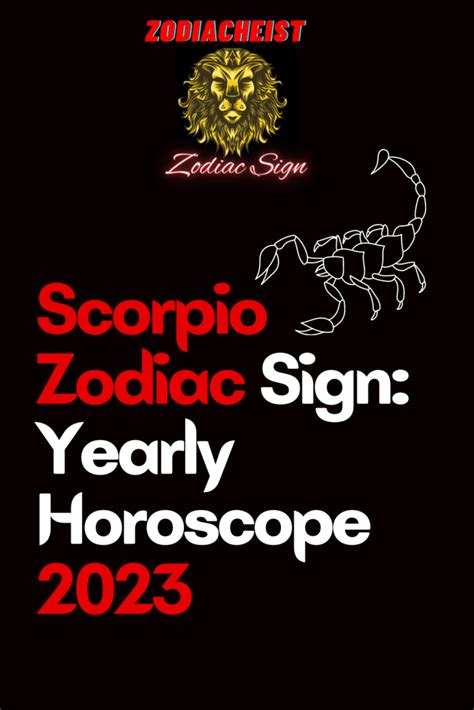 Scorpio Zodiac Sign Yearly Horoscope Zodiac Heist