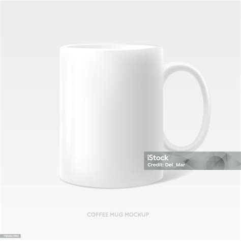 foto cangkir teh kopi realistis mock  ilustrasi vektor ilustrasi stok