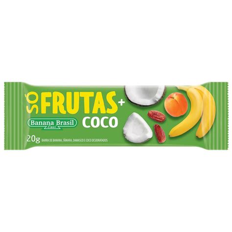 Barra S Frutas Mais Unidade De G Coco Banana Brasil Otimanutri