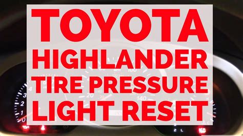 Tire Pressure Toyota Highlander 2024