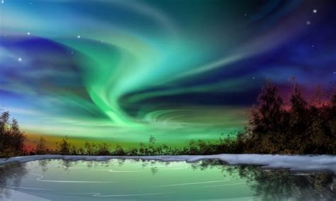 Northern Lights Over Greenland - 1280x768 - Download HD Wallpaper ...