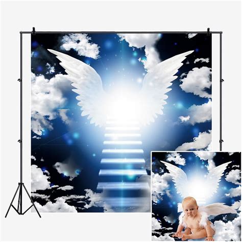 Buy Dorcev X Ft Heaven Angel Wing Backdrop Dor Baby Shower Photography