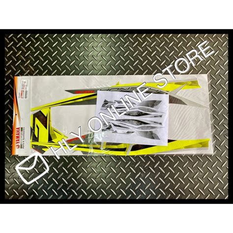 Sticker Stripe Cover Set Yamaha Lagenda Srl115 115 Lagenda115 Fi Original Hly Grey Mnm3 Shopee