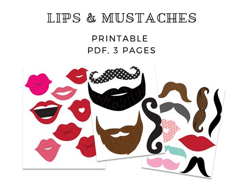 printable mustache 3