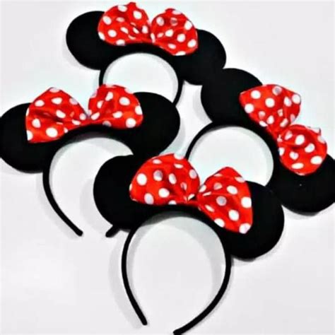 ASEMKAJKT Bando Mickey Mouse Bando Aksesoris Rambut Pita Mickey Mouse